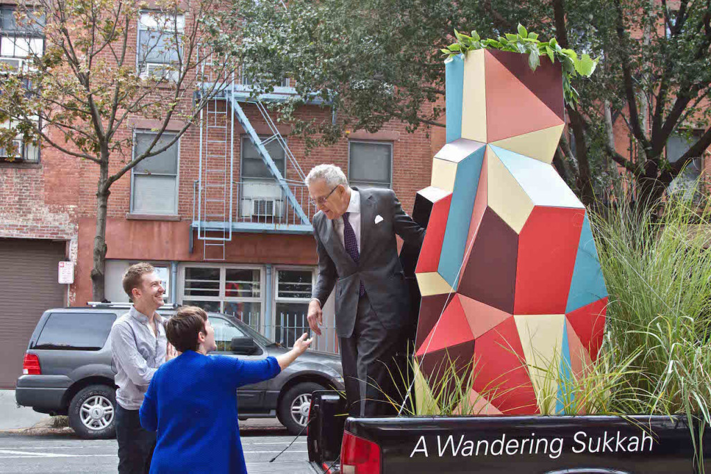 Wandering Sukkah, Danielle Durchslag Ryan Frank, New York, Dibond Art Installation