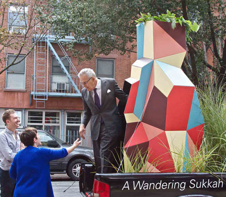 Wandering Sukkah, Danielle Durchslag Ryan Frank, New York, Dibond Art Installation