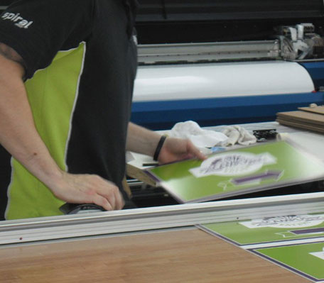 Spiral Print Parker Design Consultants Dibond Aluminum Signage