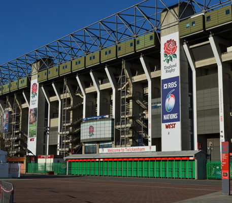 Twickenham Stadium Rugby, Service Graphics, Antalis, KAPA Tech, Exterior Banners
