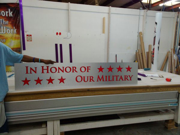 Military Dedication Wall Charleston SC Dibond The Sign Chef