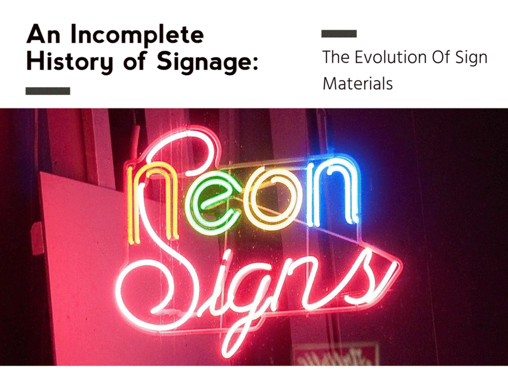 Signage, History, Graphic, Display