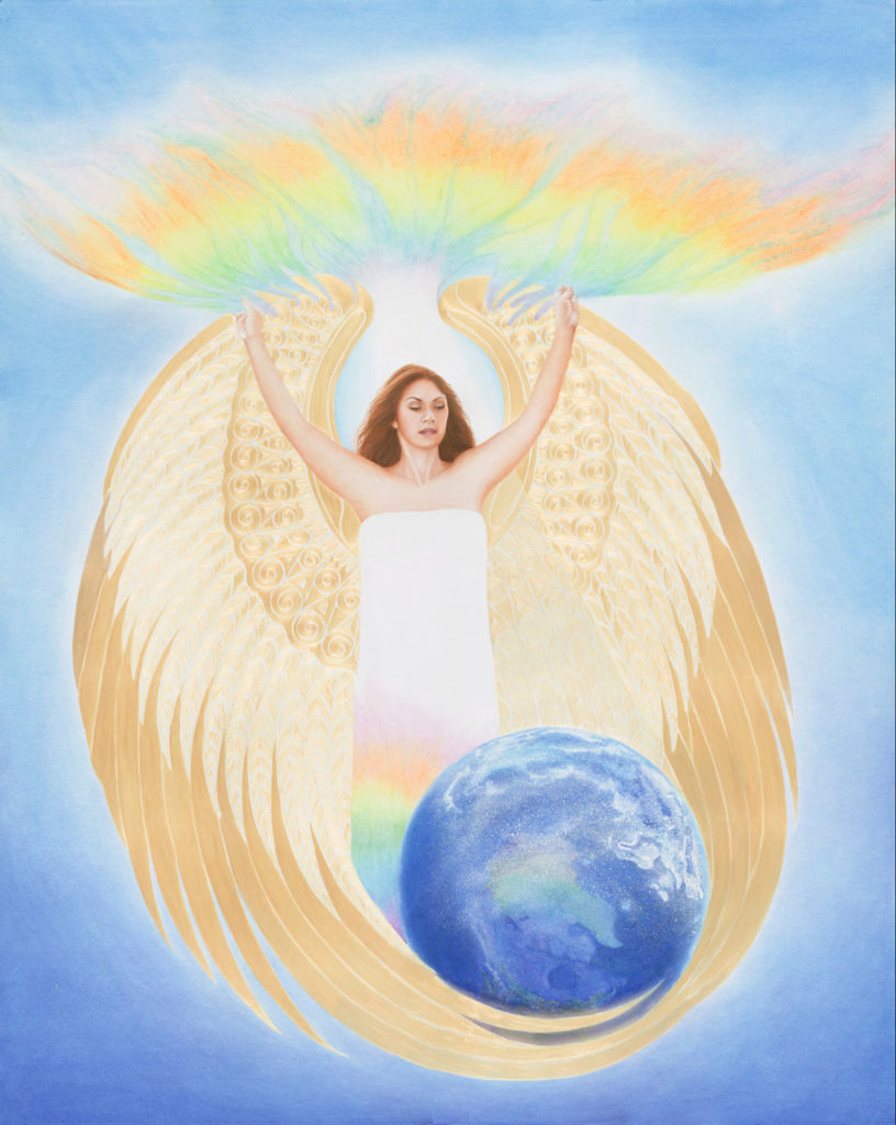 Angel Gaia Mahina, Calley ONeill, Goddess Paintings, Gatorfoam, 3A Composites Graphic Display USA