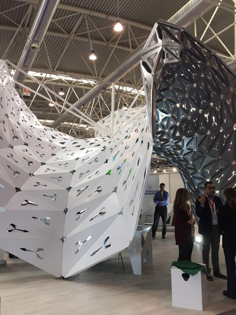 Tecno Soluzioni, MEDAARCH, Maker Faire, Dibond Pavilion, Rome, 3A Composites Graphic Display
