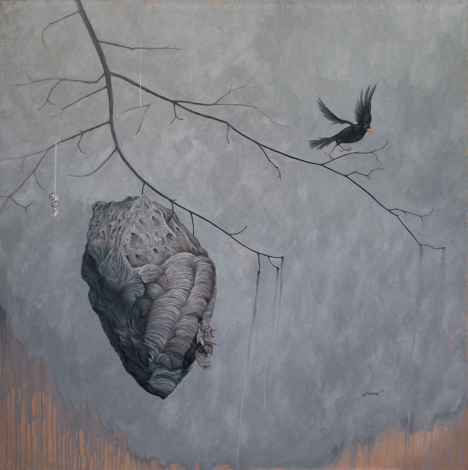 Christine Mercer Vernon Studio, Dibond, Oil On Panel Paintings