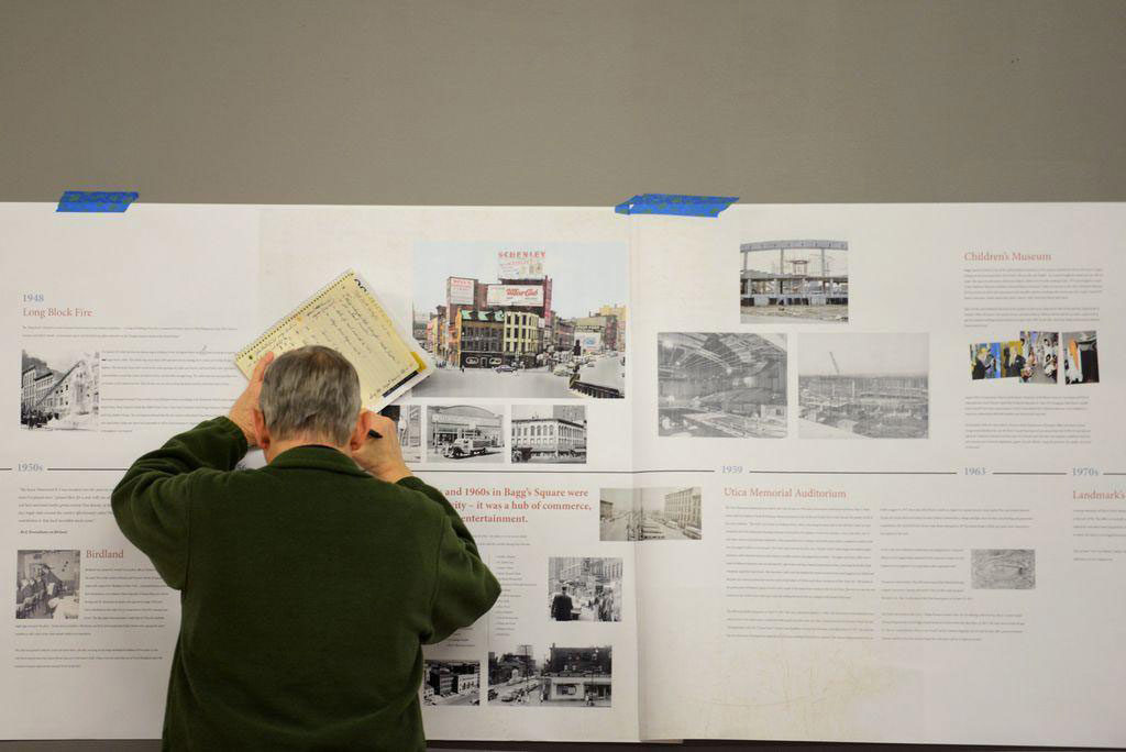 Baggs Square Association, Historical Mural, Utica, NY, Image Press Cicero, Dibond ACM