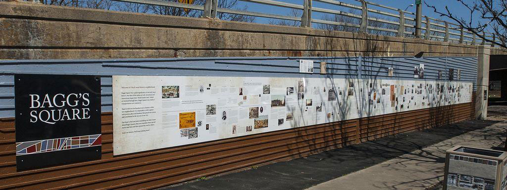 Baggs Square Association, Historical Mural, Utica, NY, Image Press Cicero, Dibond ACM