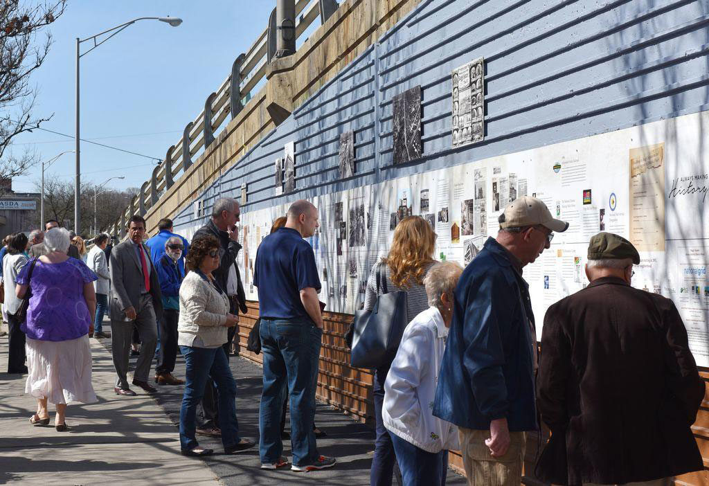 Baggs Square Association, Historical Mural, Utica, NY, Image Press Cicero, Dibond ACM