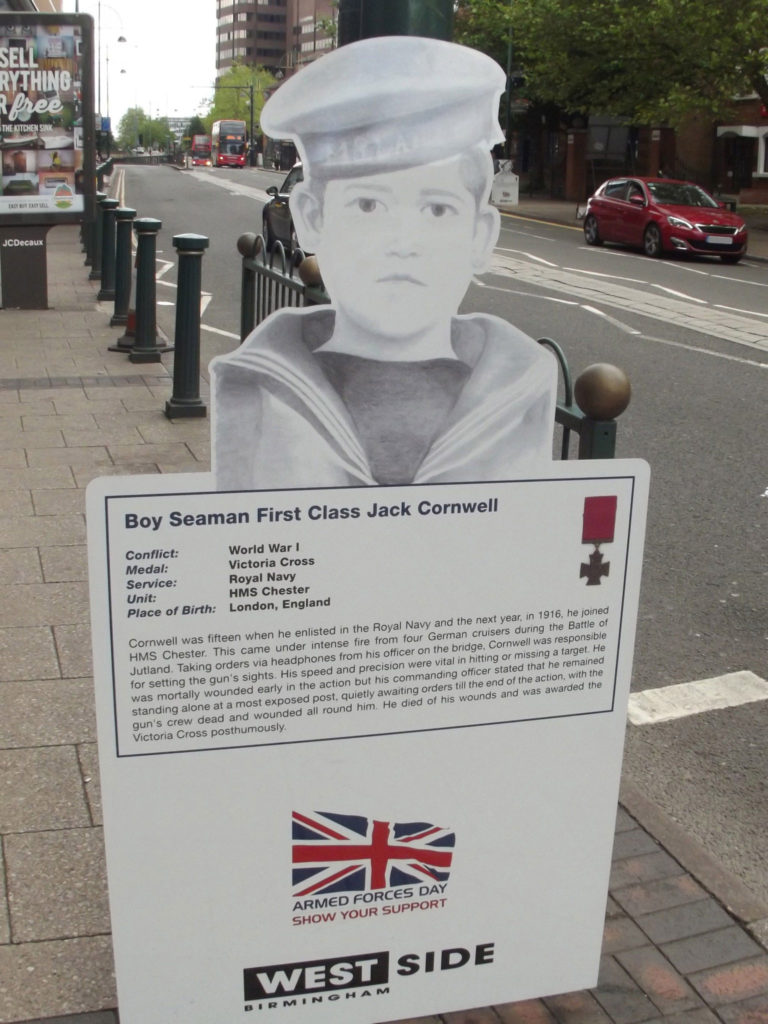 Walk Of Heroes, Armed Forces Day 2015, The Color Company, Birmingham, Westside Business Improvement District, Dibond, Broad Street Displays