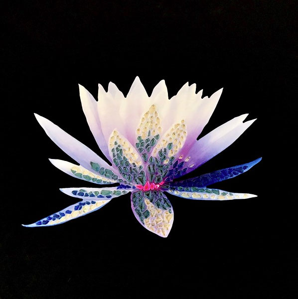 Emily Randolph Fine Arts, Mixed Media, Dibond, ICE Series, Graphic Display USA, Artisan Colour Printing, Jewel Lotus 18