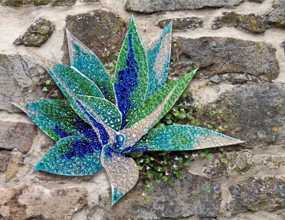 Emily Randolph Fine Arts, Mixed Media, Dibond, ICE Series, Graphic Display USA, Artisan Colour Printing, Sapphire Agave 24