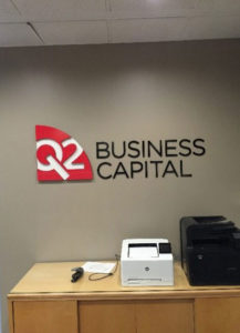Cincinnati Custom Signs, Ohio, Q2 Business Capital, 3A Composites Graphic Display USA Gatorfoam