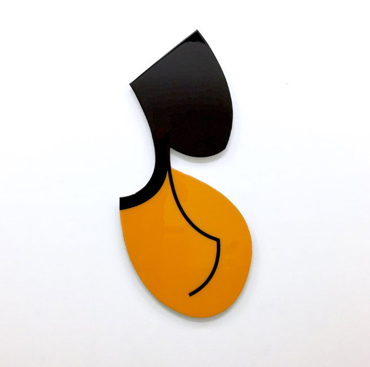 Paul Carola, Female Study Glow 2017, Acrylic, Resin, Dibond