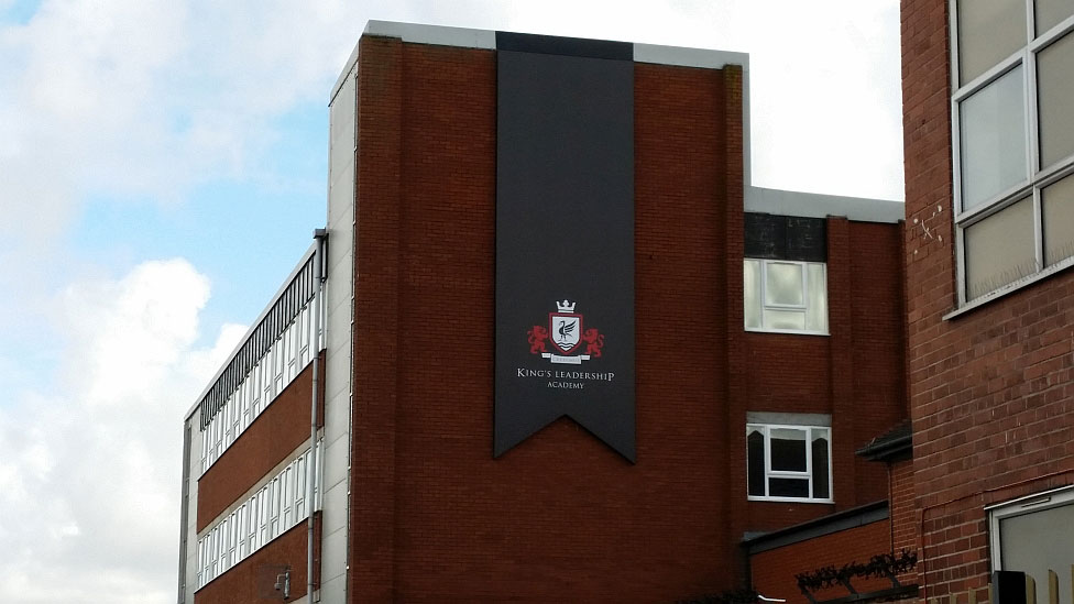 Spiral Colour Print, Parker Design, Kings Leadership Academy, Warrington, England, Dibond Interior Signage