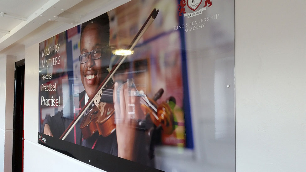 Spiral Colour Print, Parker Design, Kings Leadership Academy, Warrington, England, Dibond Interior Signage