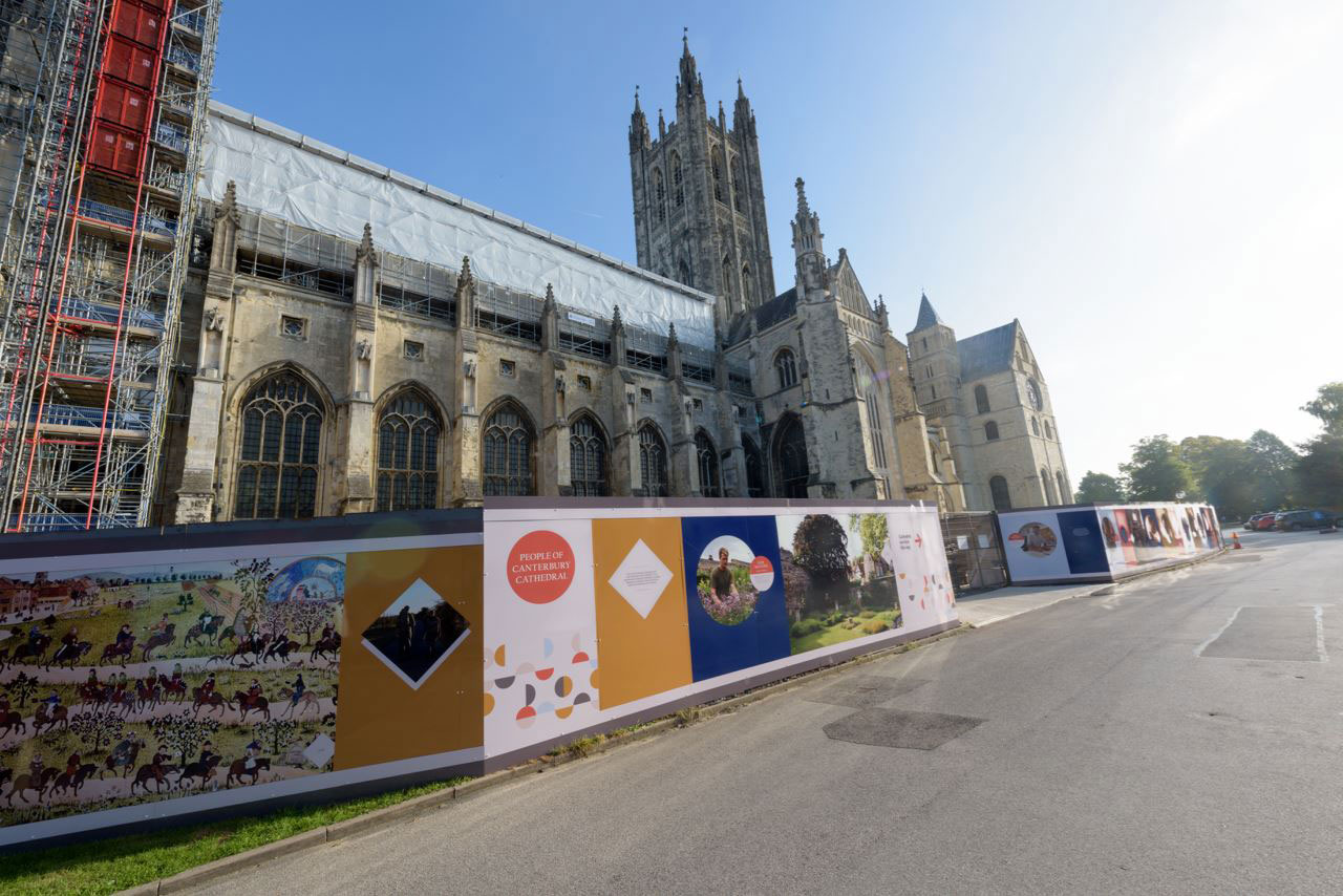 Canterbury Cathedral, The Canterbury Journey, DATUM, Dibond Hoarding