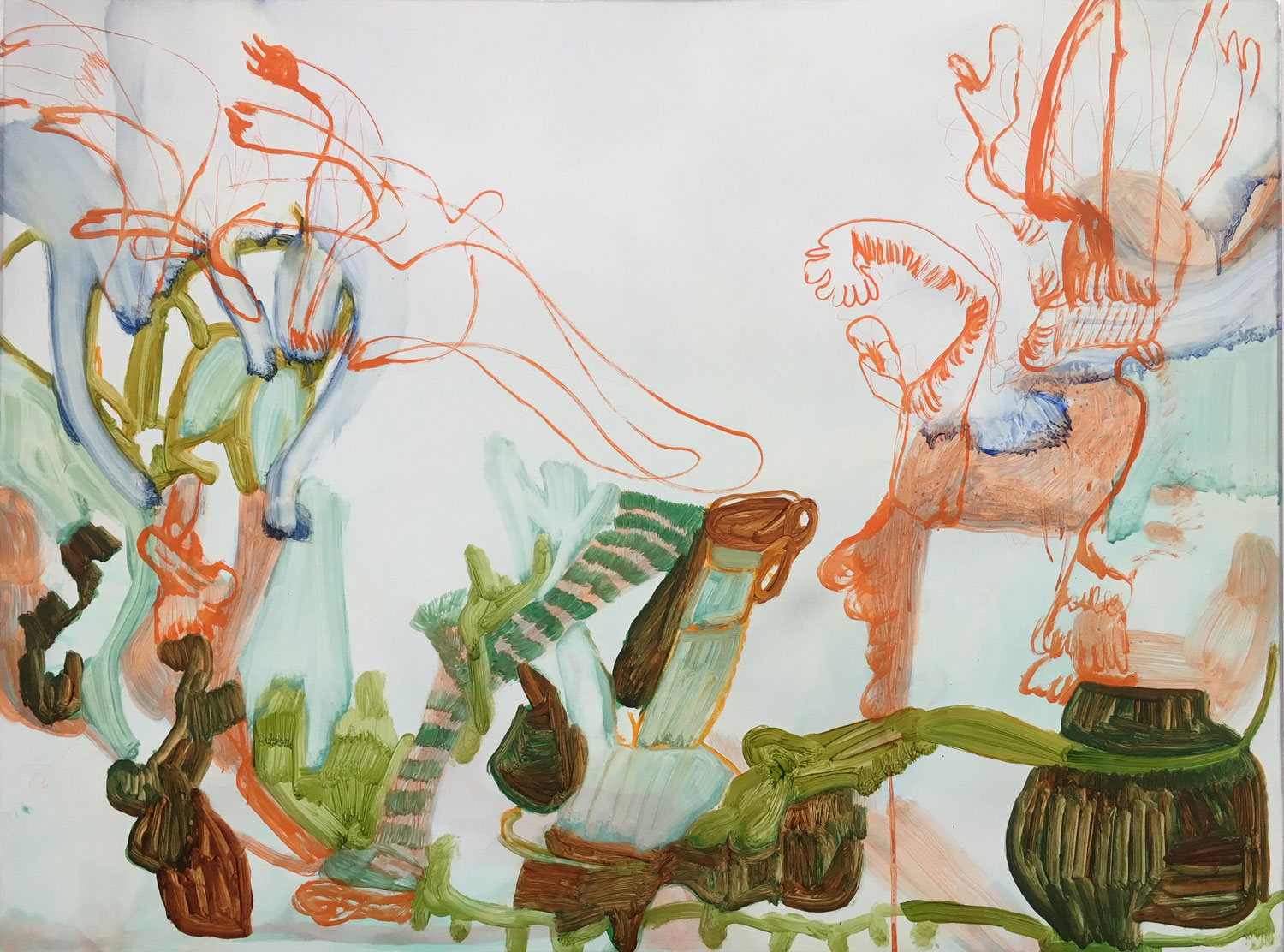 Nadja Gabriela Plein, Swiss Abstract Artist, London, Oil On Panel, Dibond, Aluminum Composite