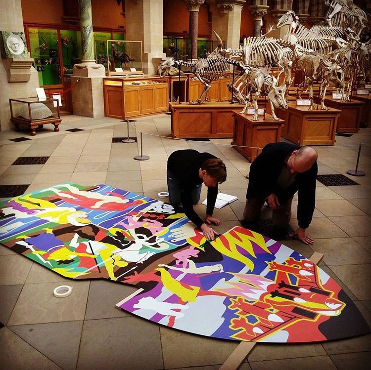 Ian Kirkpatrick, Oxford University Museum of Natural History, Leeds, Dibond Art Installation, 2018