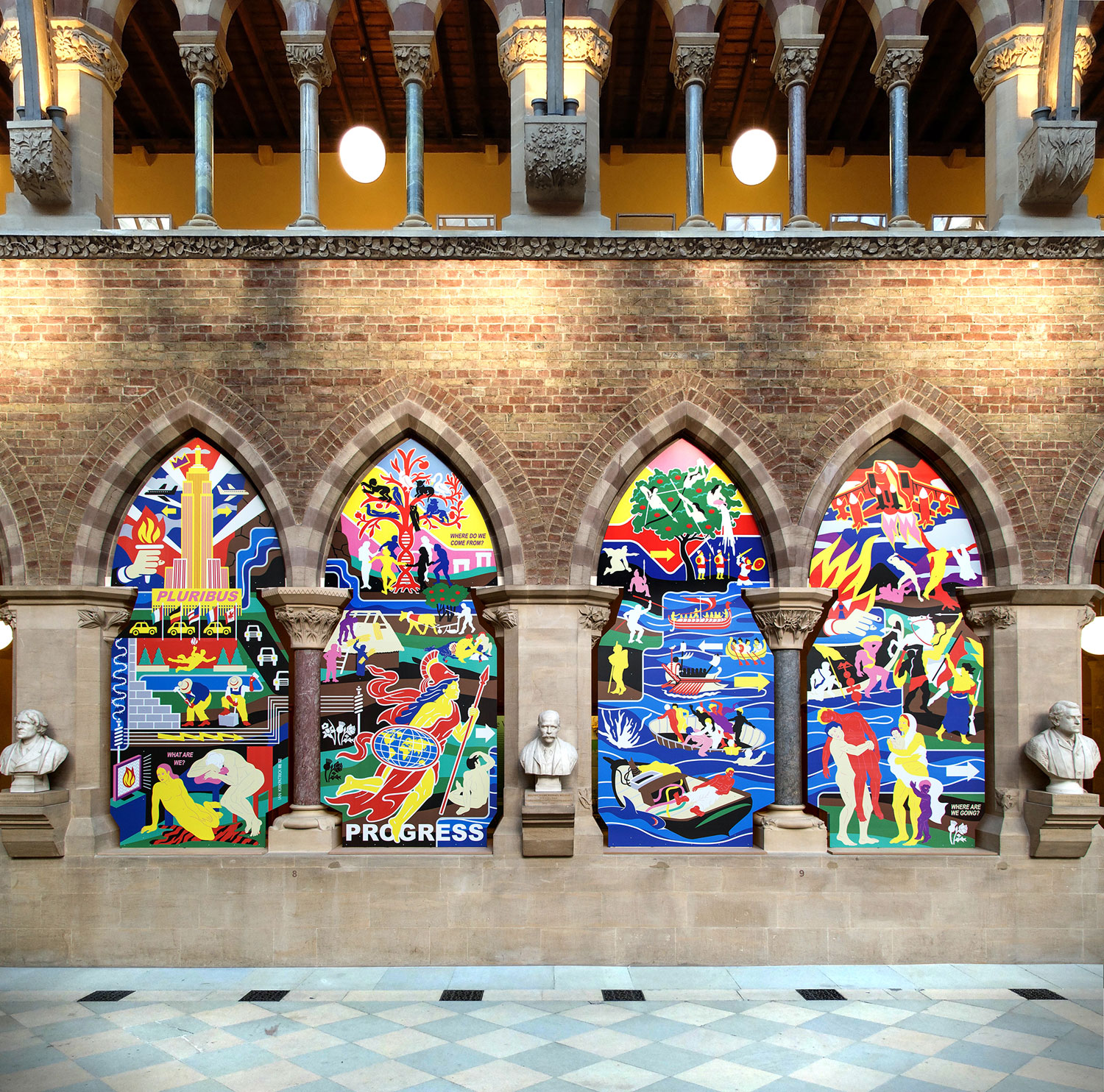 Ian Kirkpatrick, Oxford University Museum of Natural History, Leeds, Dibond Art Installation, 2018