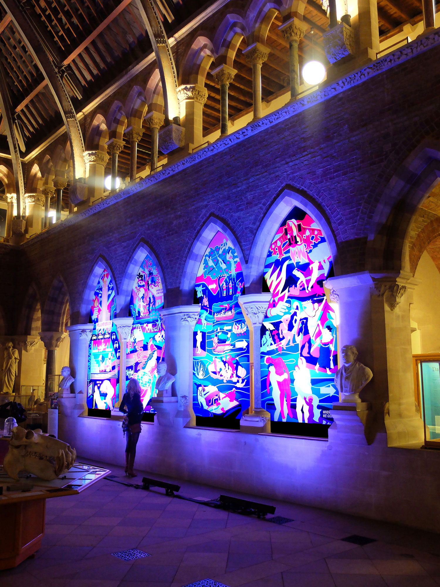 Ian Kirkpatrick, Oxford University Museum of Natural History, Leeds, Dibond Art Installation, 2018
