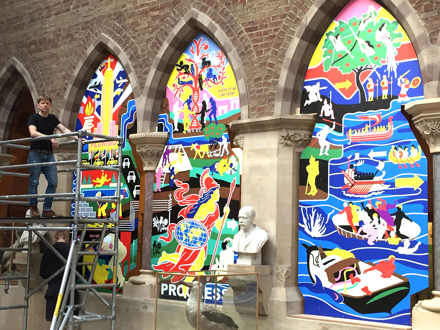 Ian Kirkpatrick, Oxford University Museum of Natural History, Leeds, Dibond Art Installation, 2018