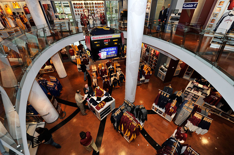 NBA, Cavaliers Team Shop, Cleveland, Quicken Loans Arena, Brand Decor