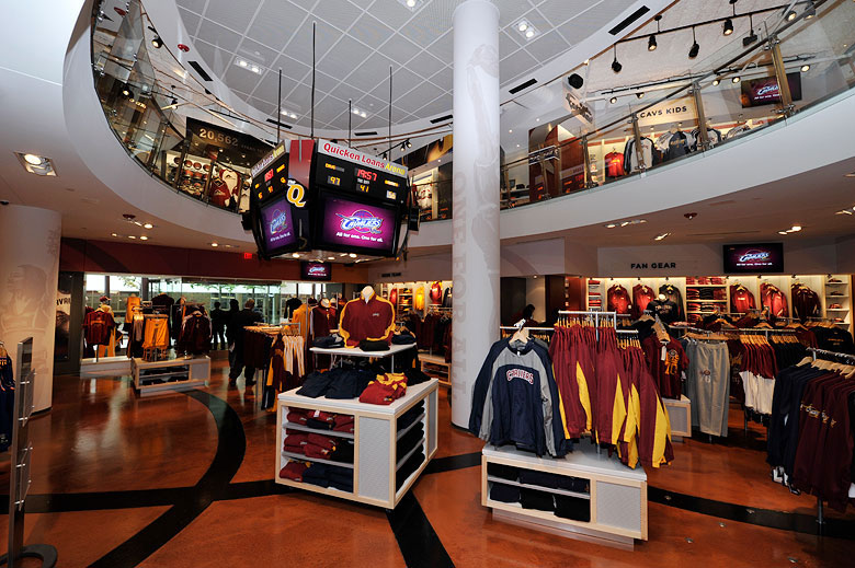 NBA, Cavaliers Team Shop, Cleveland, Quicken Loans Arena, Brand Decor