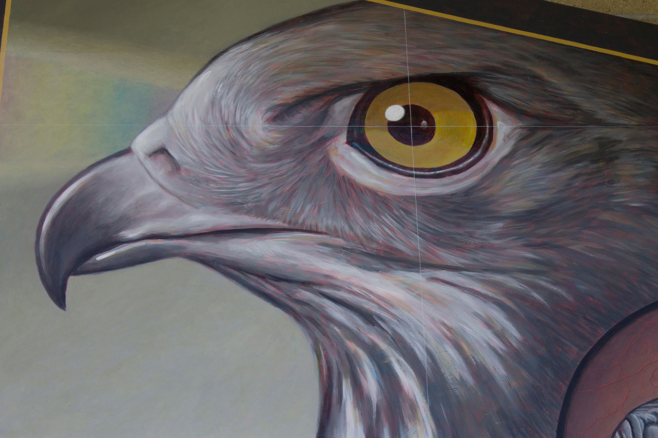 Morley Nelson Mural, 2010, Marcus Pierce, Dibond