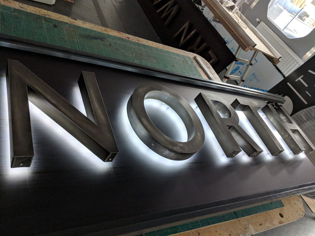 Hartbrights, Manchester, UK, The Northern Way Pub, Dibond, Signage
