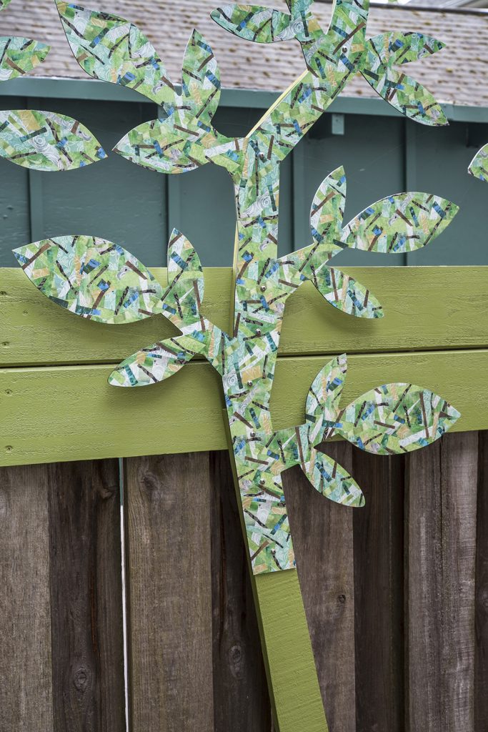 Willamette Print Blueprint, Oregon, Theresa Weil, Dibond Art Installation