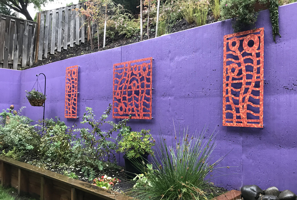 Willamette Print Blueprint, Oregon, Theresa Weil, Dibond Art Installation